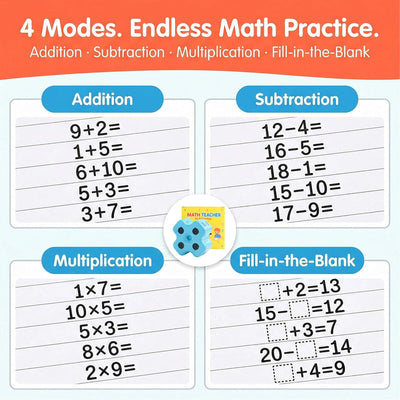 Math Teacher 4-in-1 Stamp