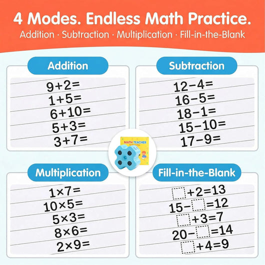 Math Teacher 4-in-1 Stamp