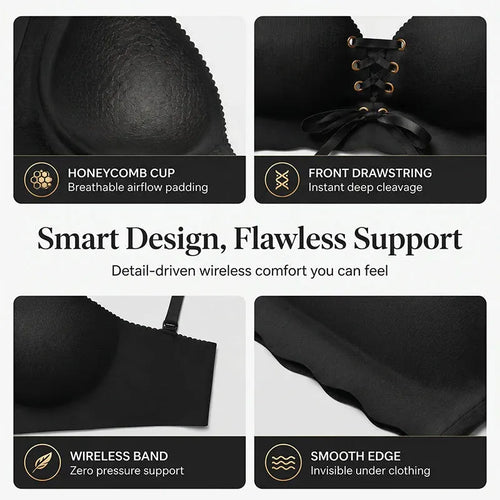 Women's Seamless Breathable Push-Up Support Bra