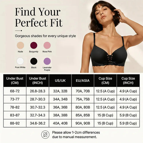 Women's Seamless Breathable Push-Up Support Bra
