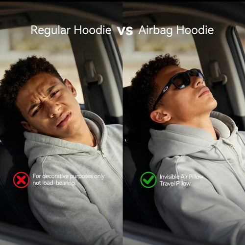 Your Hoodie Just Became a Neck Pillow.