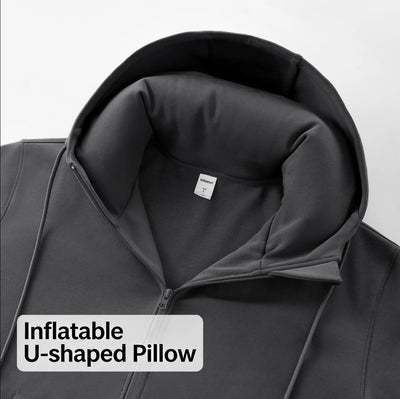 Your Hoodie Just Became a Neck Pillow.